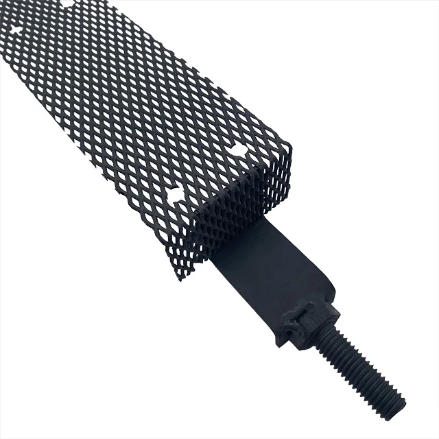 Customizable mesh ruthenium-iridium coated titanium anode