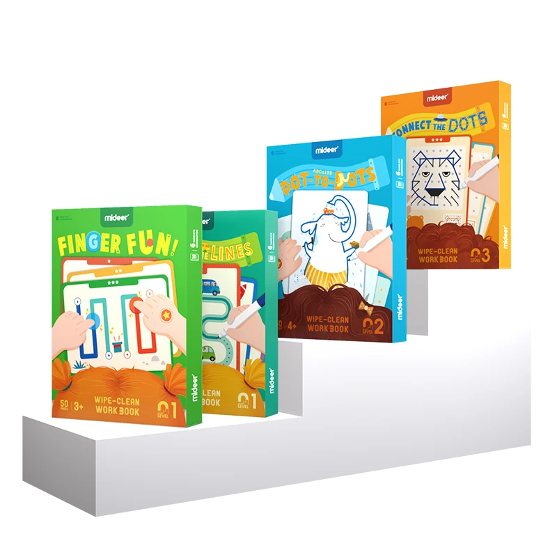 Mideer Children pen control holding training Kindergarten Dots and lines make a picture early education Logic thinking toy