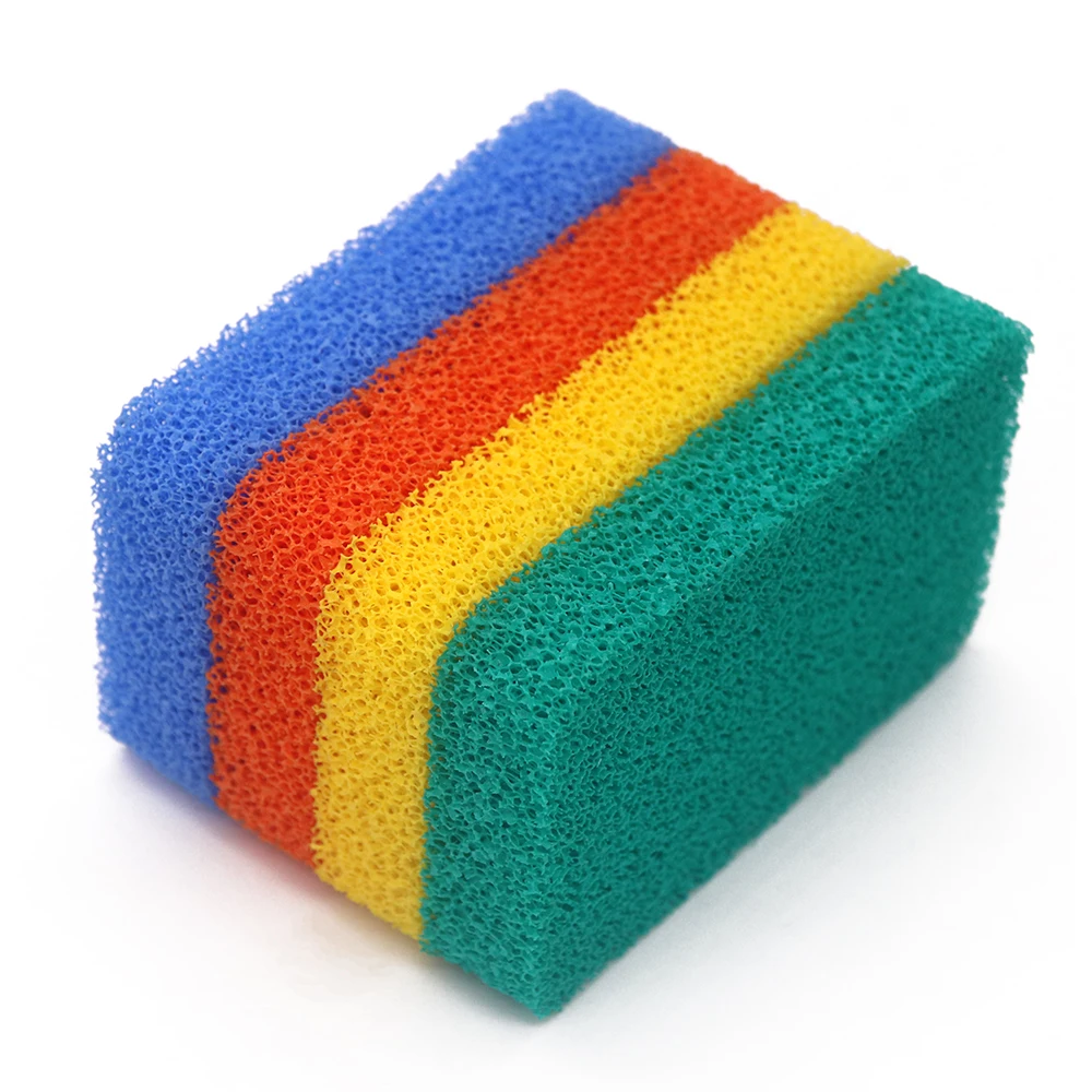 Wholesale Smile dish washing kitchen scrubber Kitchen silicone sponge