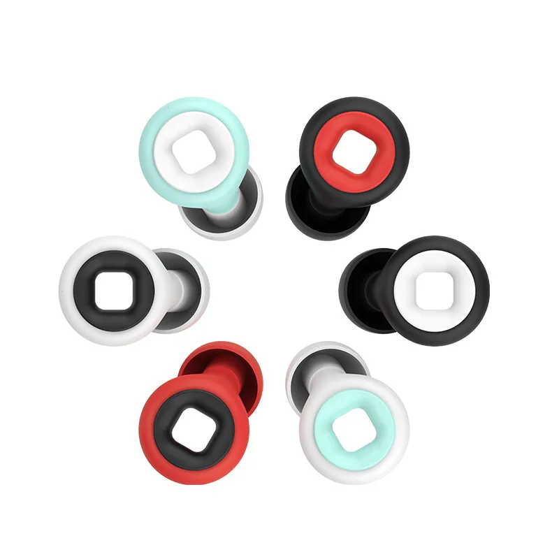 Quiet Ear Plugs for 25-28dB Noise Cancelling Soft Reusable Hearing Protection in Flexible Silicone for Sleep