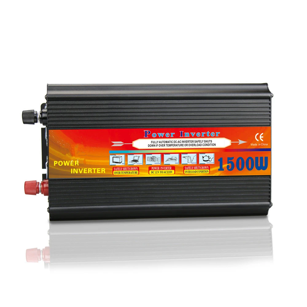 DC 12V AC 220V Single Output Type 1500 Watt Output Modified Sine Wave Inverter Power Supply Inverters for Camping
