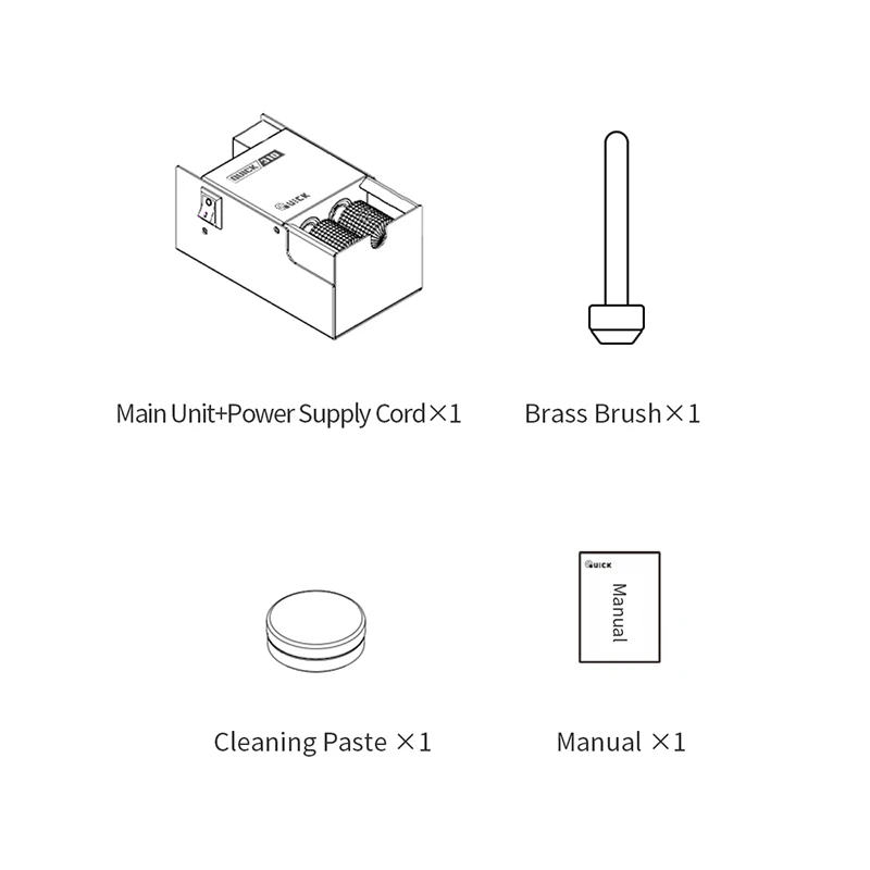 Automatic laser cleaner for iron Quick 310 brass iron cleaning device for soldering