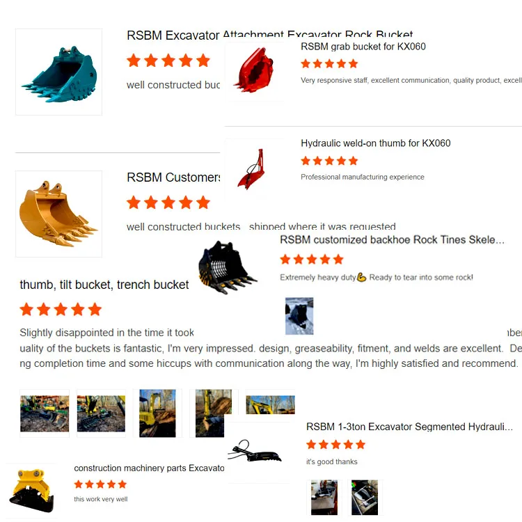 RSBM factory price  Backhoe compaction wheel 30t excavator pad compaction wheel