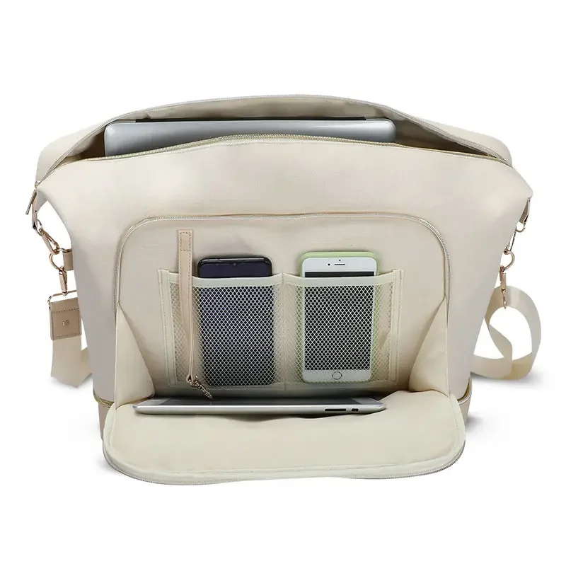 Factory OEM Luxury Designer Travel Weekend Duffel Bag Waterproof Custom Polyester Overnight Bag Large Capacity Tote Gym Bag 2023