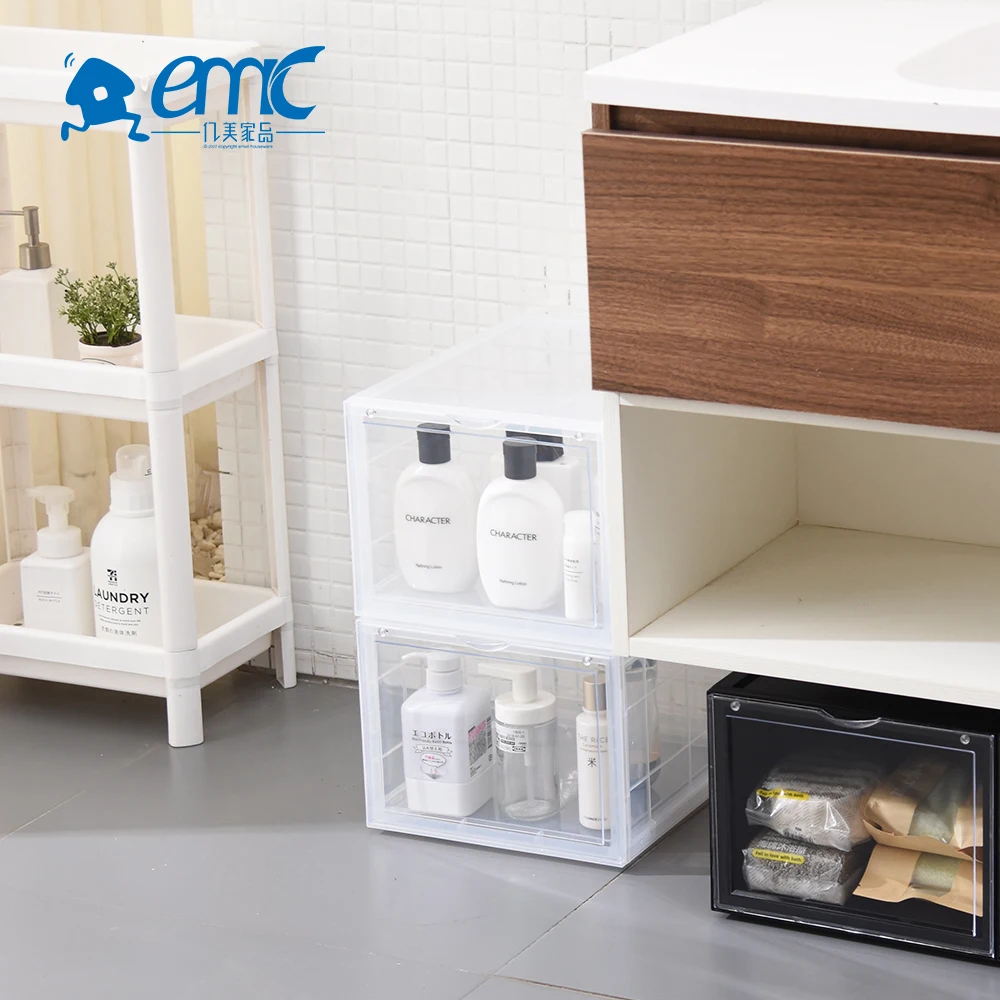 Wholesale custom design clear plastic shoe boxes organizer