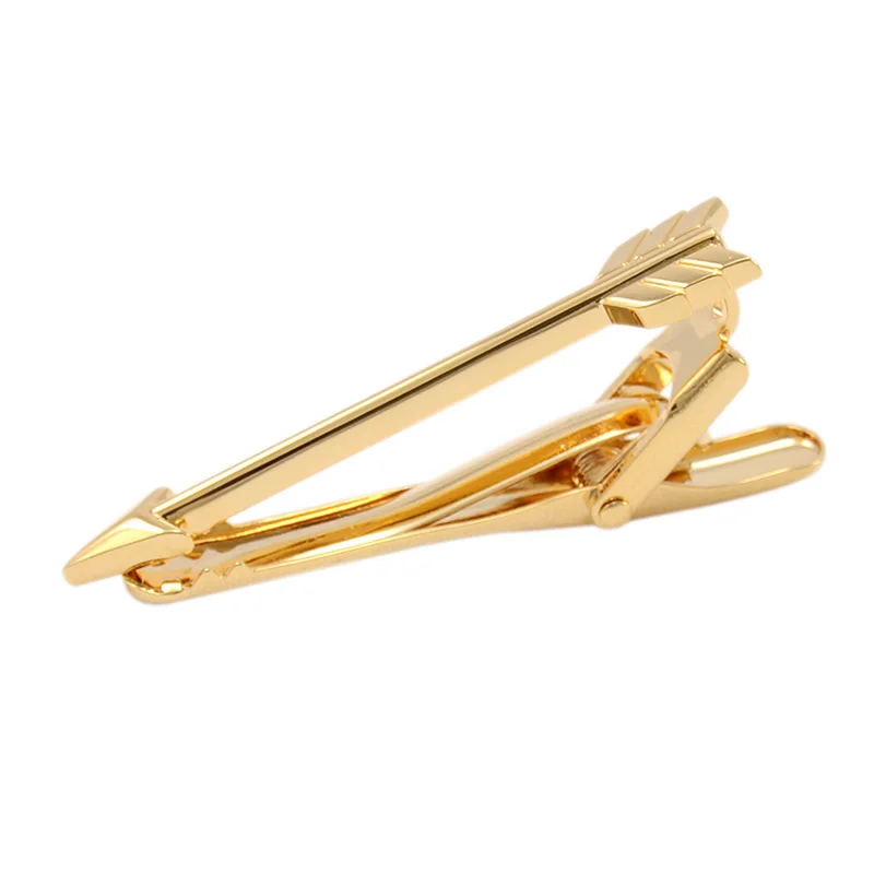 SAVOYSHI Gold-color Arrow Tie Clips for Mens Necktie Pin High Quality Personality Gift Tie Bar Free Carving Name