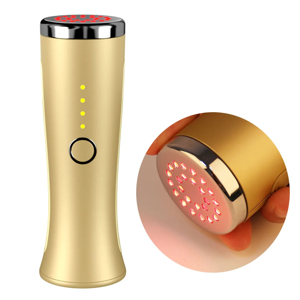 Home Use Beauty Equipment Anti Aging Wrinkles Face Tightening Led Lift Wand Beauty Led With Heat Red Light Therapy Device
