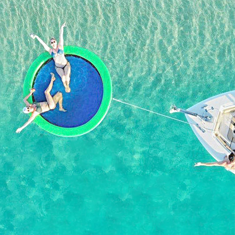 Manufacturer Custom Floating Dock with Mesh Inflatable Water Hammock Round Floating Water Platform