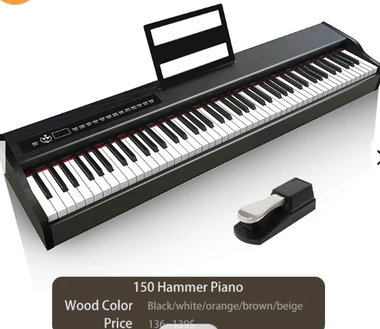 Digital piano 88 weighted keys electronic piano digital keyboard piano