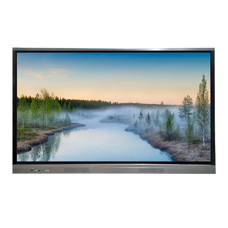 85' big size no folded multi function movable monitor Android touch whiteboard