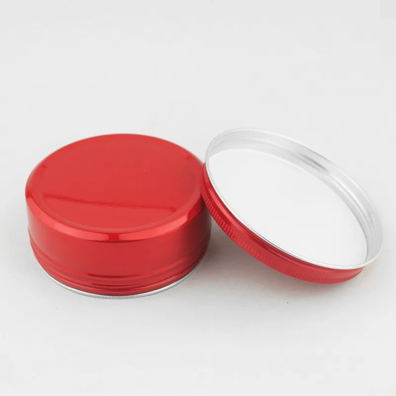 100g 4oz Decorative Aluminum round Tin container red color tin cans for candles