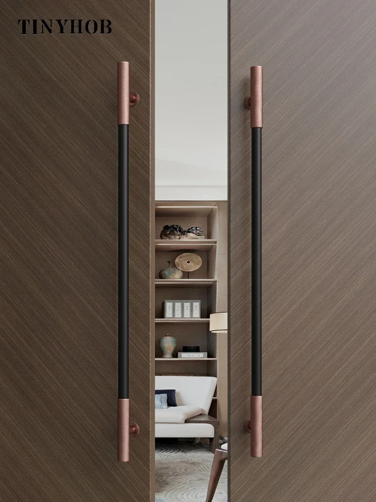 Knurled/Textured Pattern Door Handles / Villa Door Handle for Wooden/ Glass Double Single Sided Door Handles Furniture Hardware