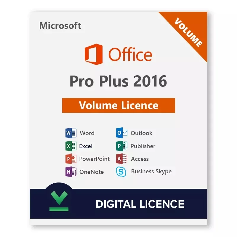 Office 2016 Professional Plus для лицензионного ключа Windows 100% онлайн
