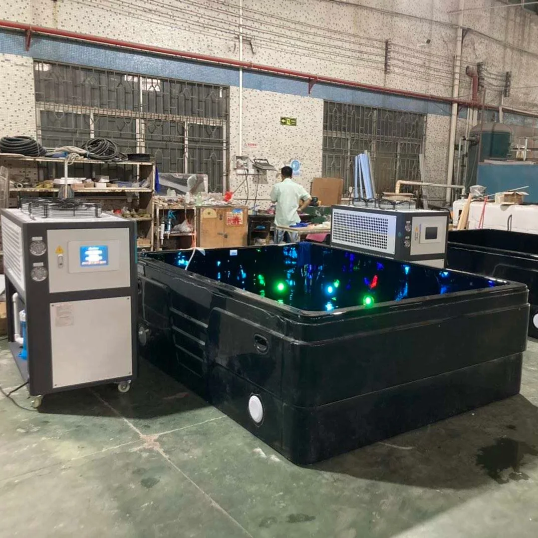 Updated Ice Bath Tub Manufacturer big commercial use Athletes Muscle Recovery Pod ice cold plunge bath adult bath tub with pump