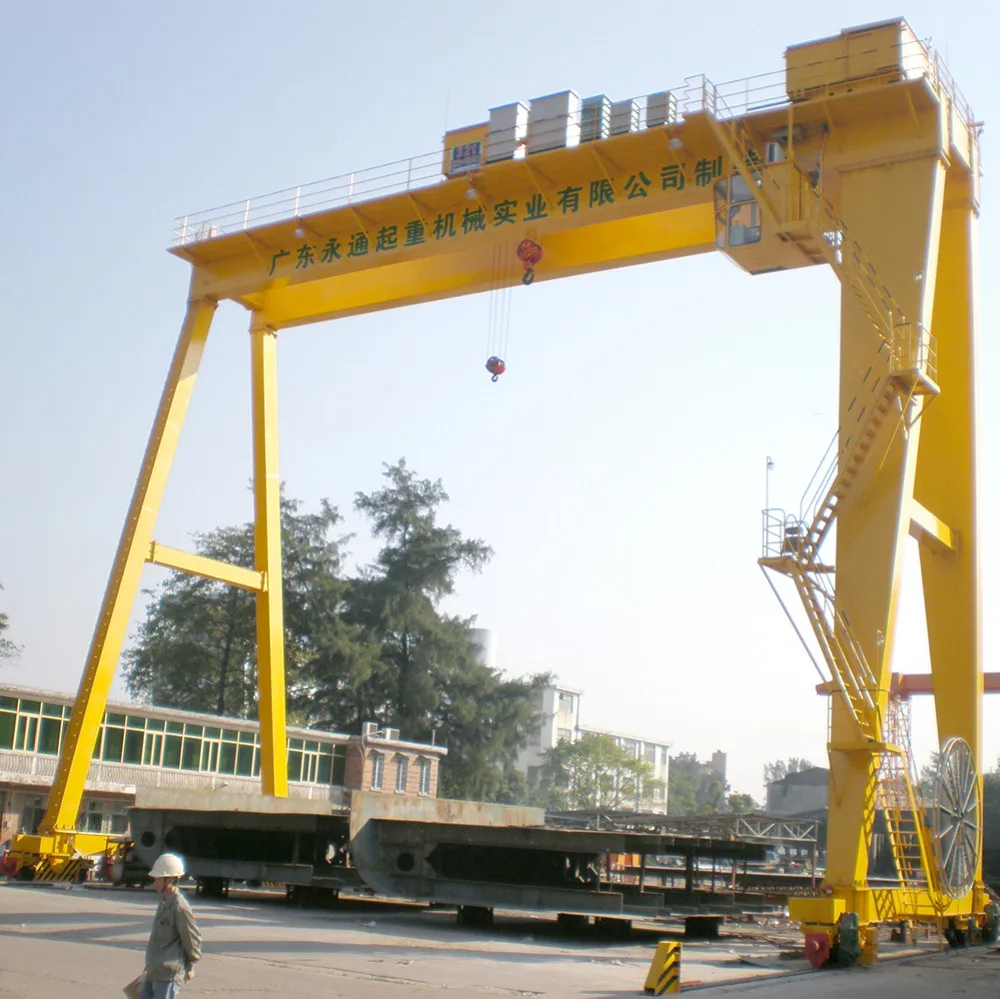 High performance rail mounted mobile Semi gantry crane 2 ton 5 ton 10 ton 30 ton