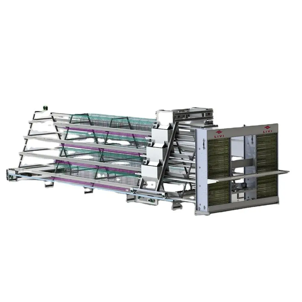 Fully Automatic Poultry Farm Galvanized Wire A Type Layer Egg Chicken Coop Battery Cage System