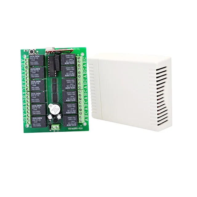 Пульт дистанционного управления YET412PC RF, универсальный пульт дистанционного управления, Программируемый приемник для ворот