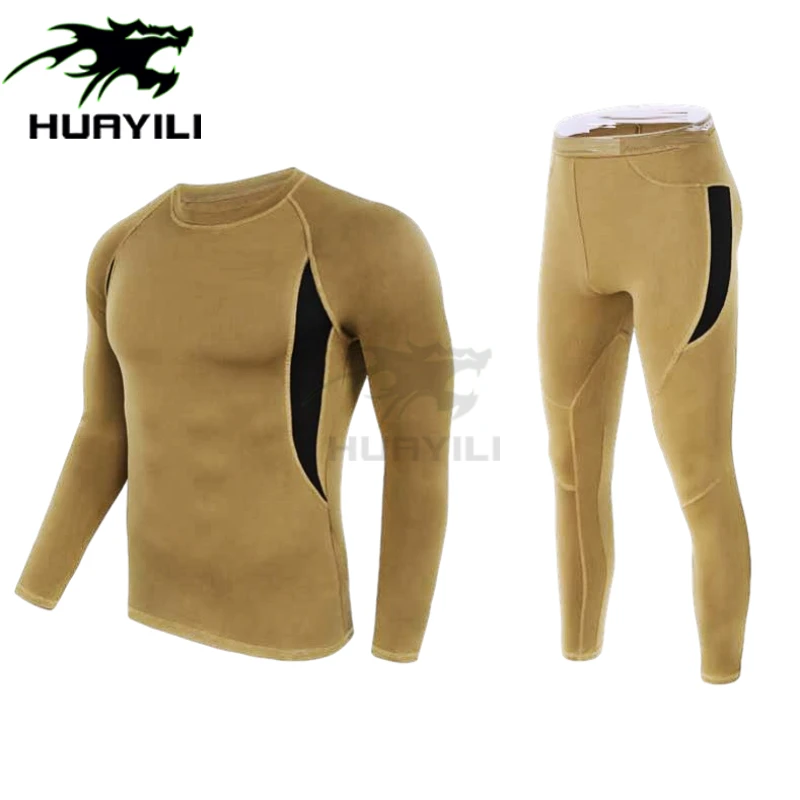 Men Long Sleeve comfortable Anti-odor Skiing Base Layer Thermal Underwear For Men