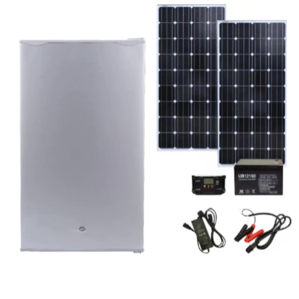 Заводская цена DC 12/24 В морозильная камера LP-BC98 домашняя квартира отель замороженная двойная дверь фотоэлектрический Солнечный холодильник