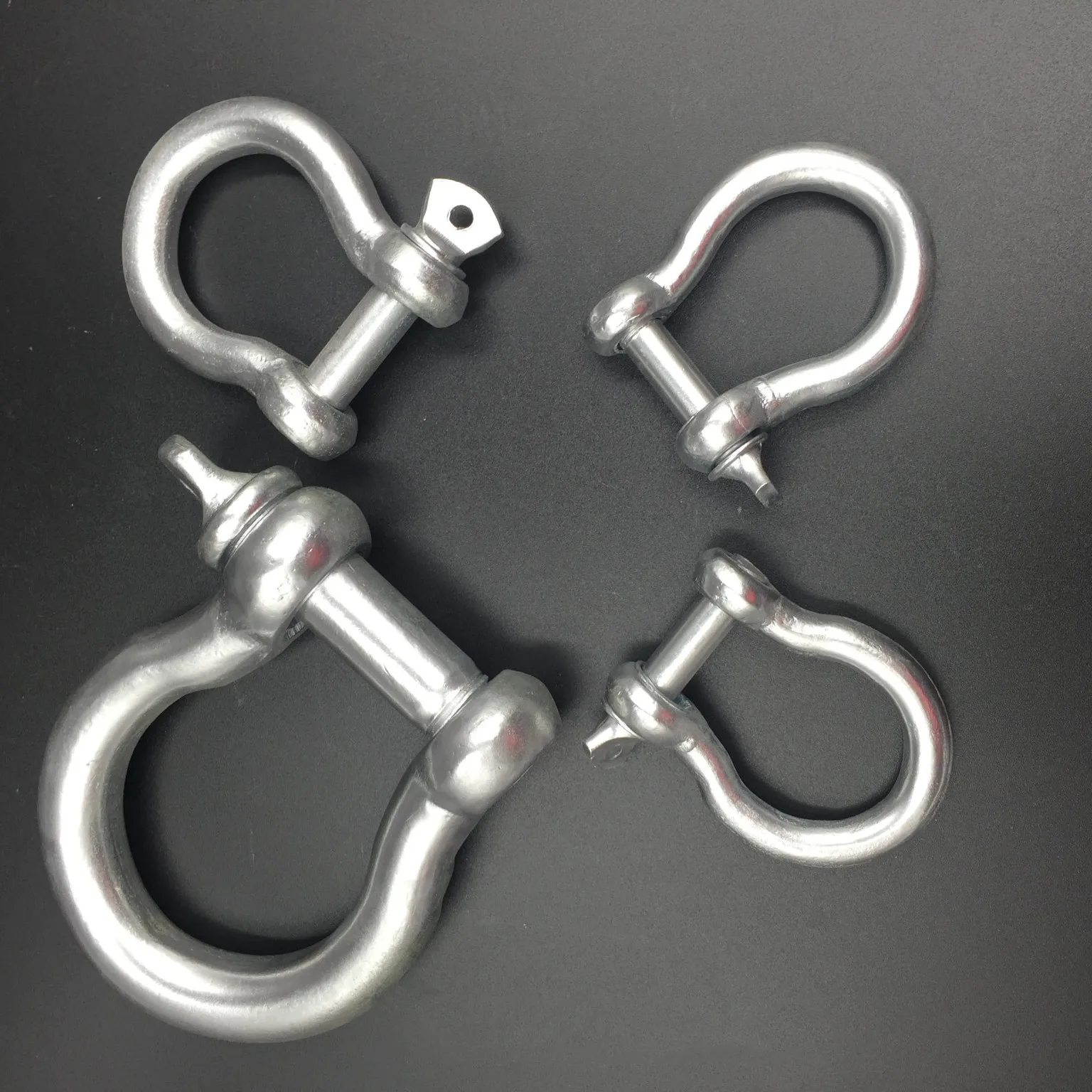 Galvanized Forged European Type Large Bow Shackle Screw Safety Pin Bow Shackle