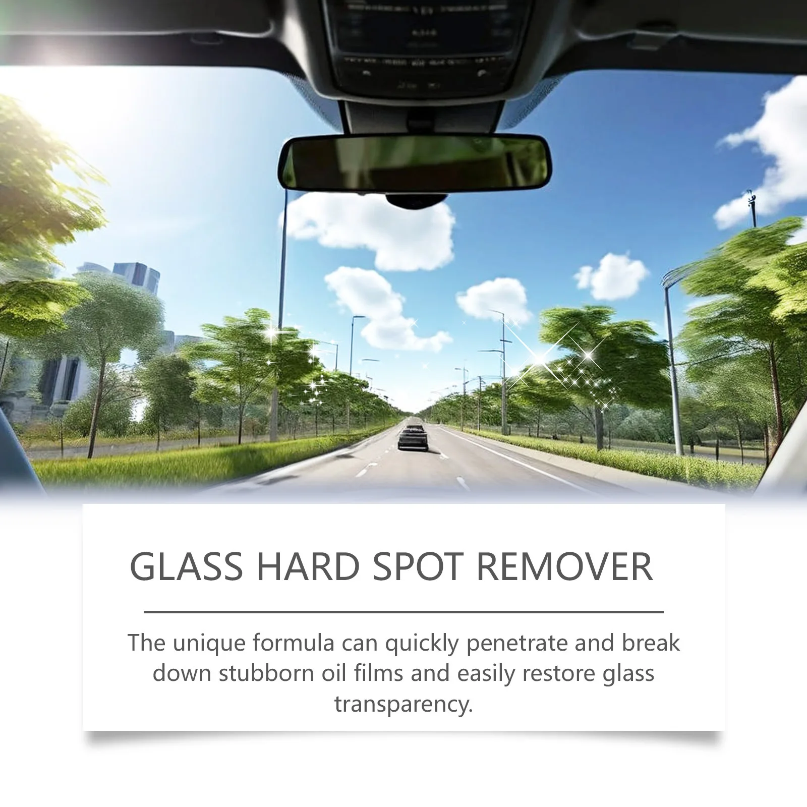 Car Glass Oil Film Cleaner Front Windshield Renovation Polish Wax Car Care Product for Effective Oil Film Removal
