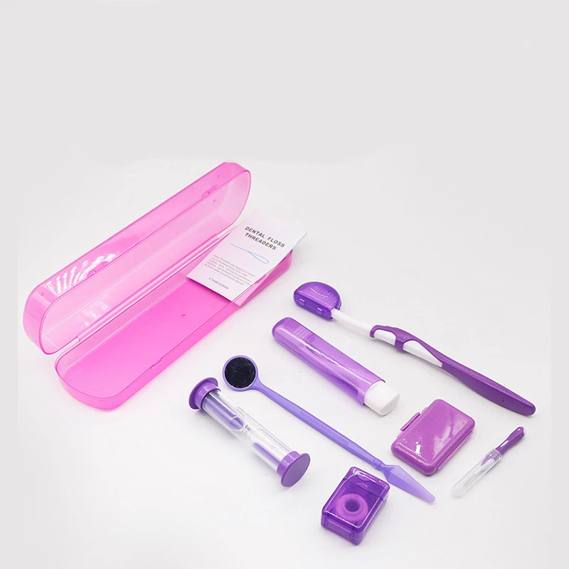 8pcs dental kit Interdental Tooth Brush floss orthodontic kit Orthodontics Toothbrush Kit