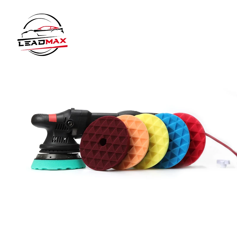 Ultra Soft Red Waxing Applicator 3-Step Finishing Polish Pad round Foam Sponge for Car Detailing