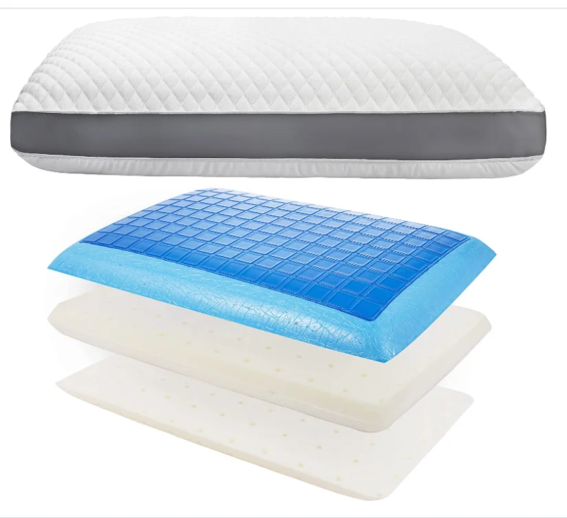 Gel Memory Foam Cooling Pillows Stomach Side Sleepers Orthopedic For Relaxed Sleeping Soft Pillows//