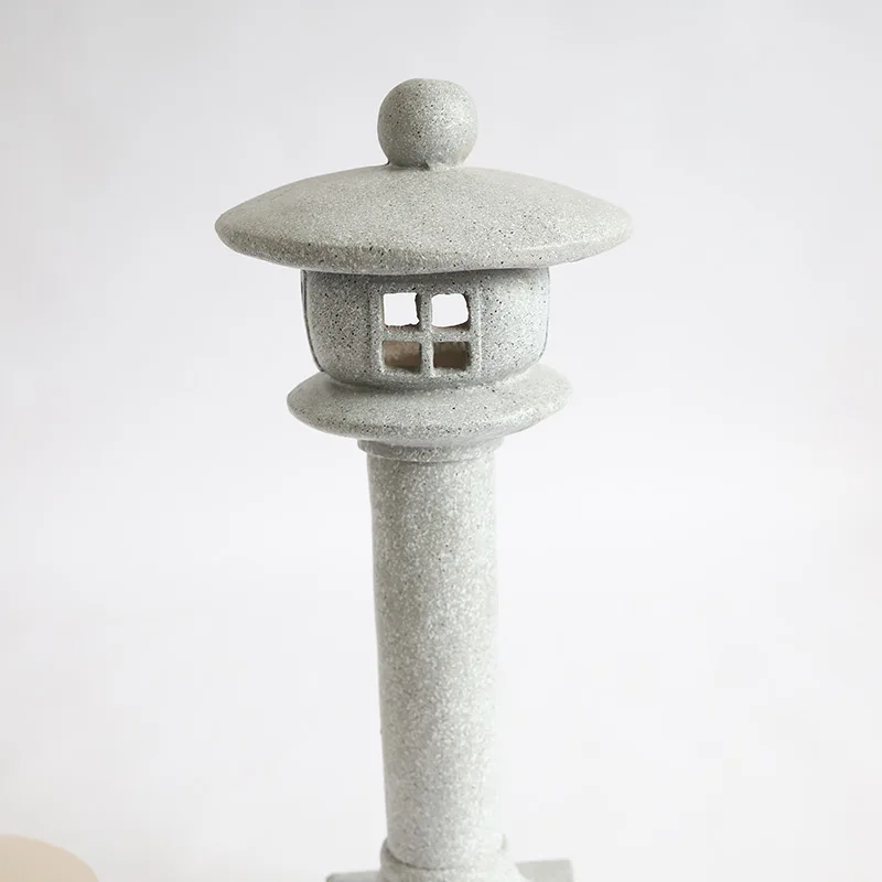 Chinese Zen Style Japanese Style Landscape Decorative Ornament Outdoor Garden Floor Lamps