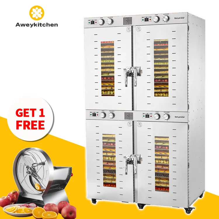 Fast Drying Equipment Fruit Dehydration Machine 88 Trays 60KG Industrial Commercial Food Dehydrators