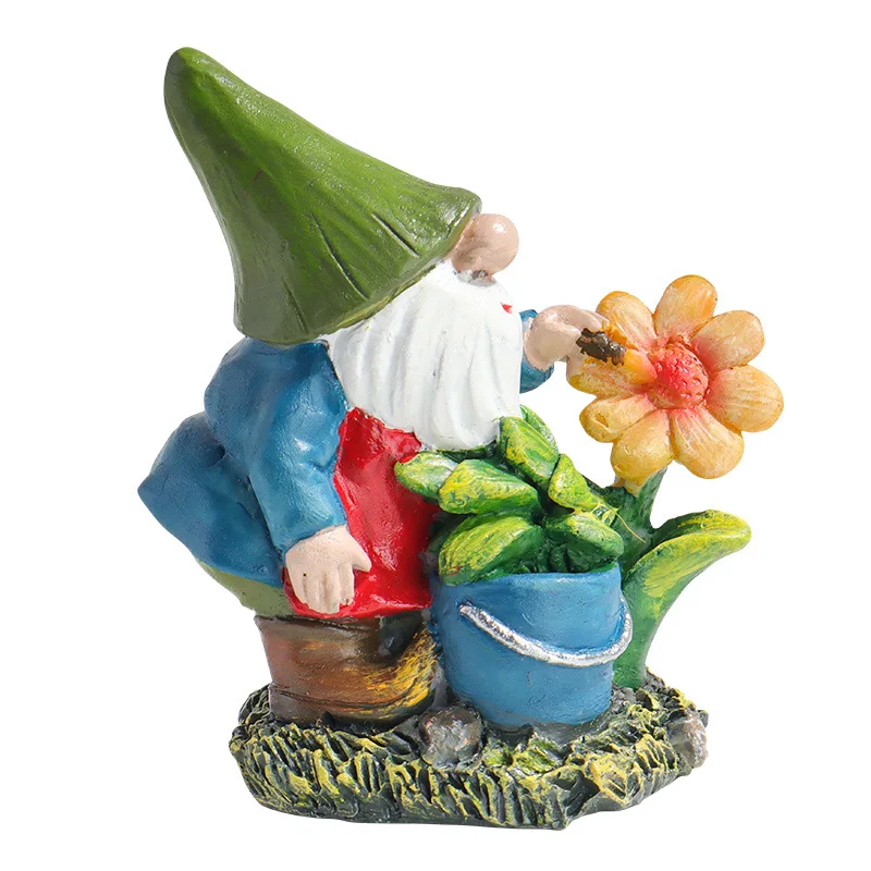 cute  resin crafts materialsgarden dwarfs gardening exterior decoration yard garden decor outdoor decorations for garden yard