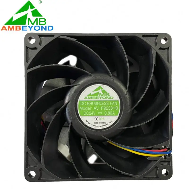 12v Dc 5v 24v Black Plastic PBT IP55 Waterproof 5pin 92mm Ventilation Cooling Fan For Beauty Equipment
