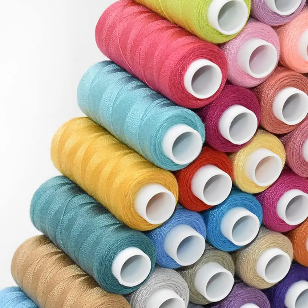 LS970 Factory Supply High Quality 402 Sewing Machine Thread Multi-color Polyester Household Hand Sewing Thread