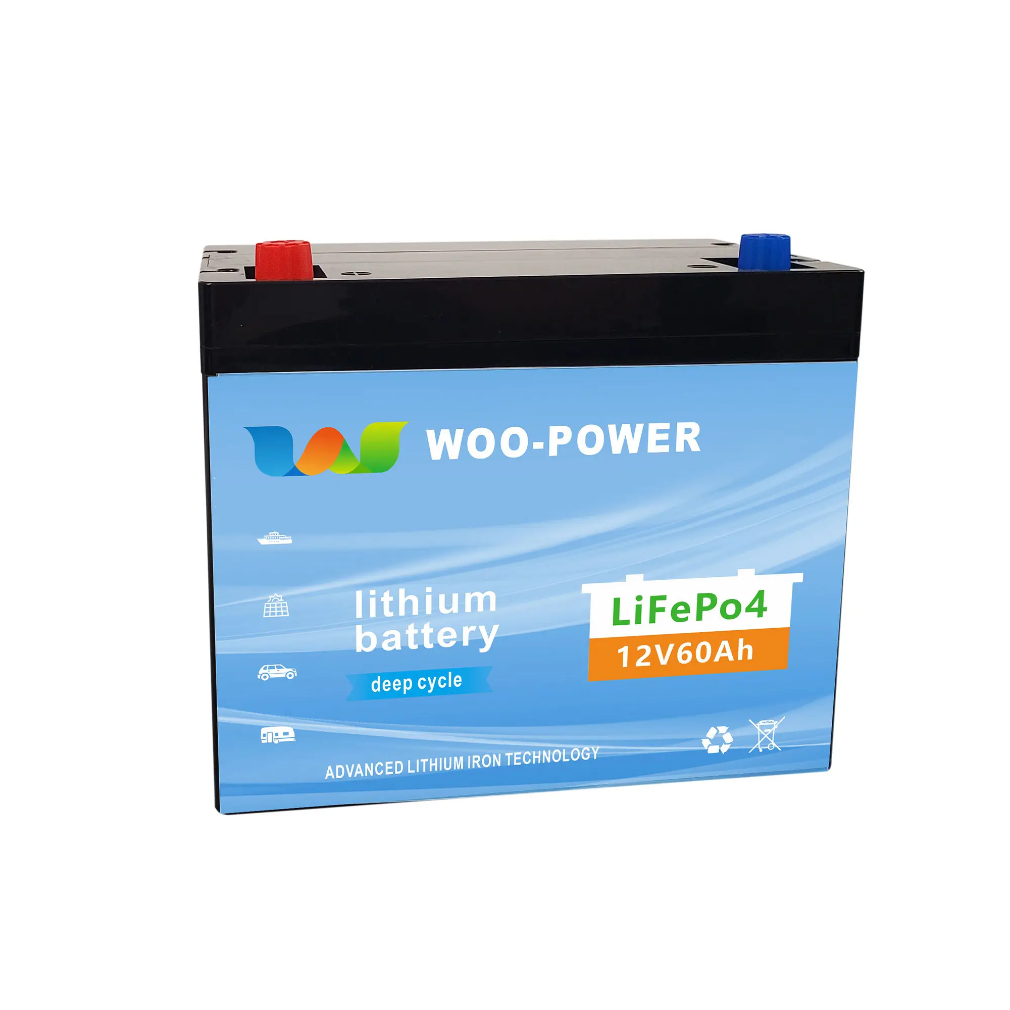 Manufacturer Direct Selling Safe Protect 12V 60Ah LiFePO4 Lithium Ion Battery Pack Energy Storage With BMS