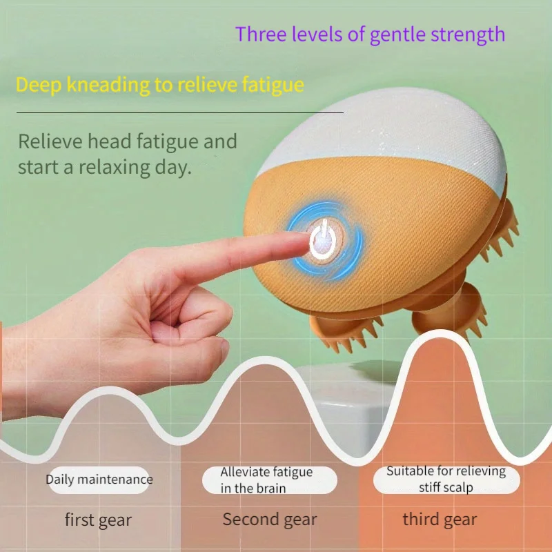 Head Massager Multi-function Automatic Hair Growth Instrument Massage Kneading The Whole Body Soul Extraction Massage