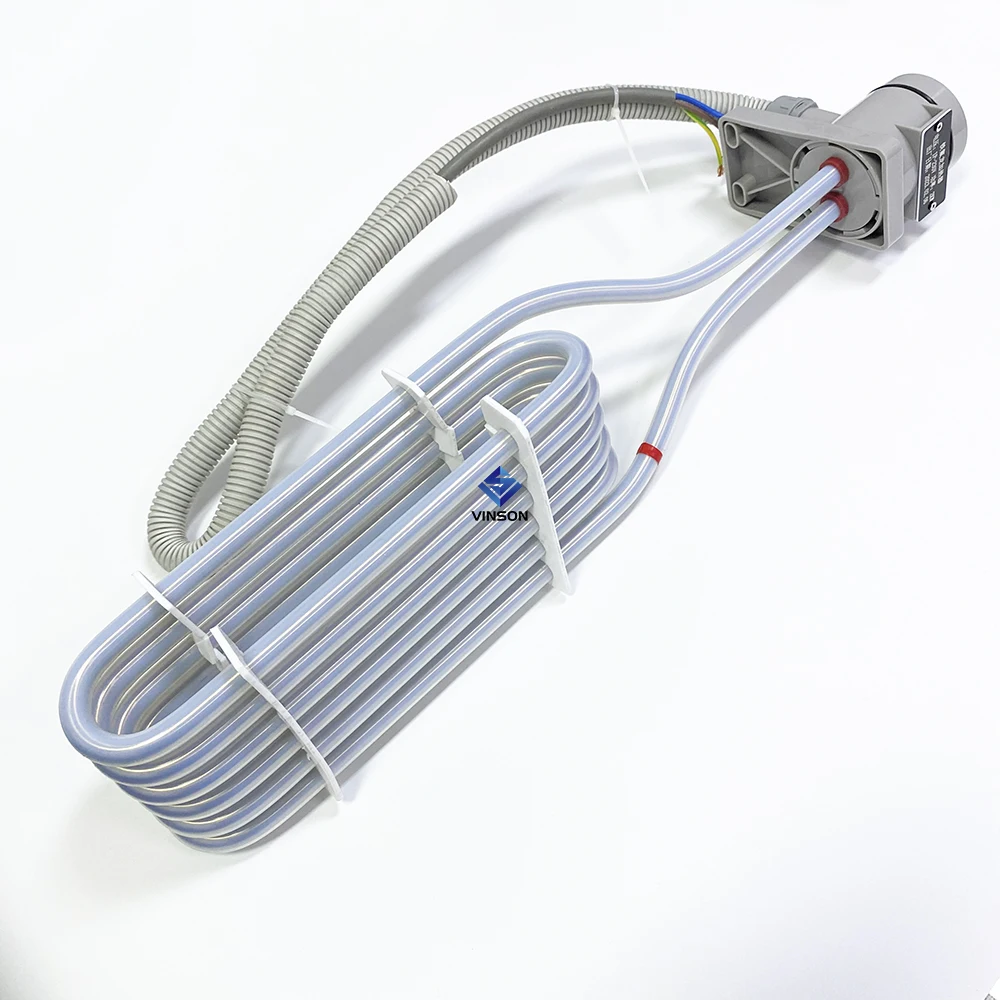 custom electric tubular PTFE coated corrosion resistant immersion heater for acid liquid tank