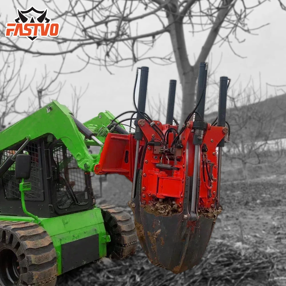 New Design Skid Steer Tree Spade Transplanter Machine