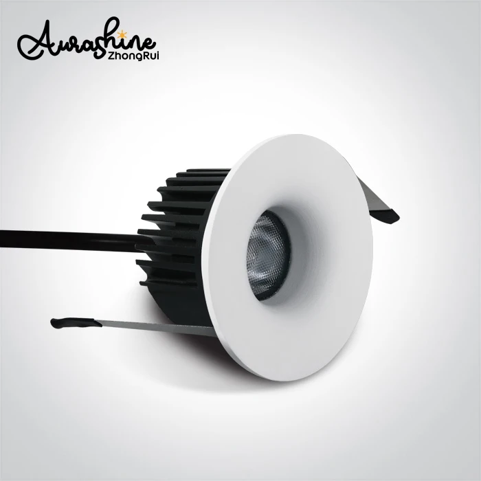 Aurashine Aluminum Housing Built-In Anti-Glare Cob Spotlight Light Ceiling Recessed Led Downlight