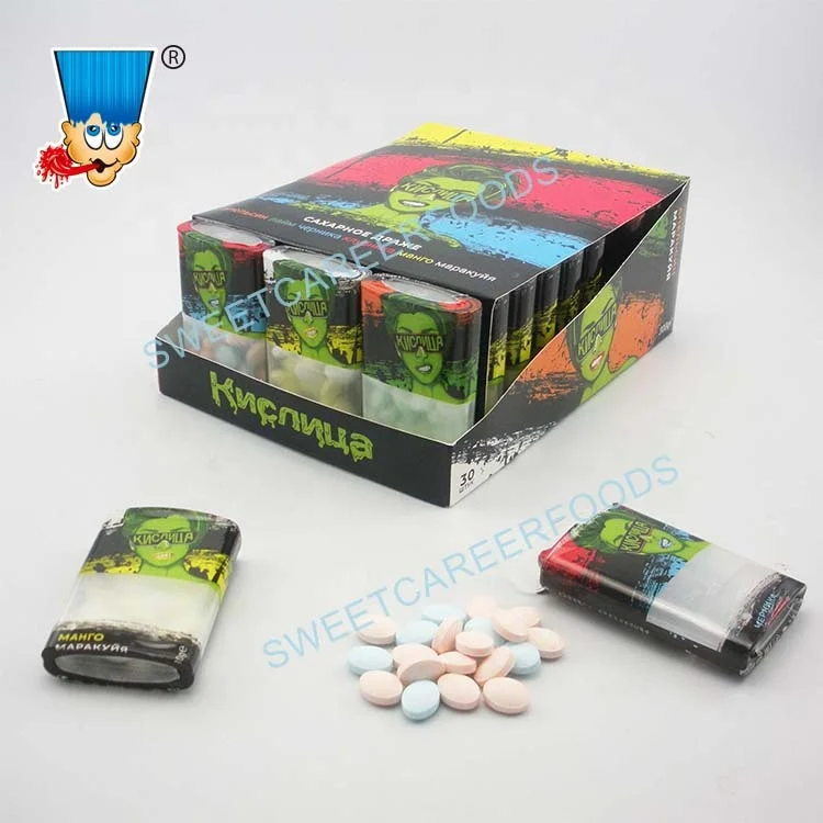 Mix Fruit Flavors Cool Mint Tablet Pressed Solid Candy Sweets