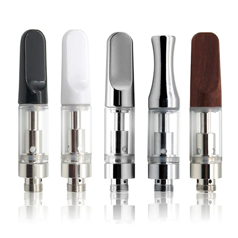 
2021 USA Hottest 510 Disposable Pen Cartridge 0.5ml 1ml Ceramic atomizer Thick Oil Vape Pens CBD Glass Cartridges 