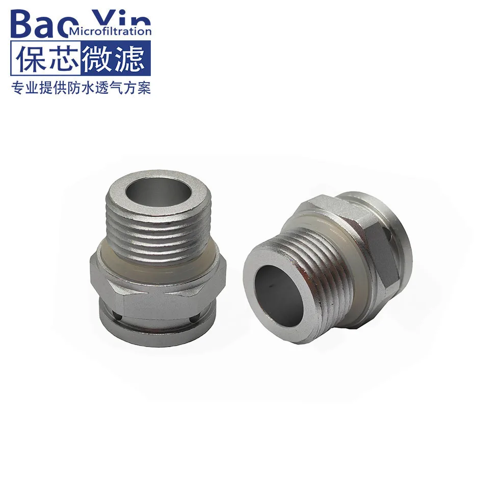 Metal Vent Plug M20*1.5 screw-in protective vent with e-PTFE waterproof membrane inserted breather vent