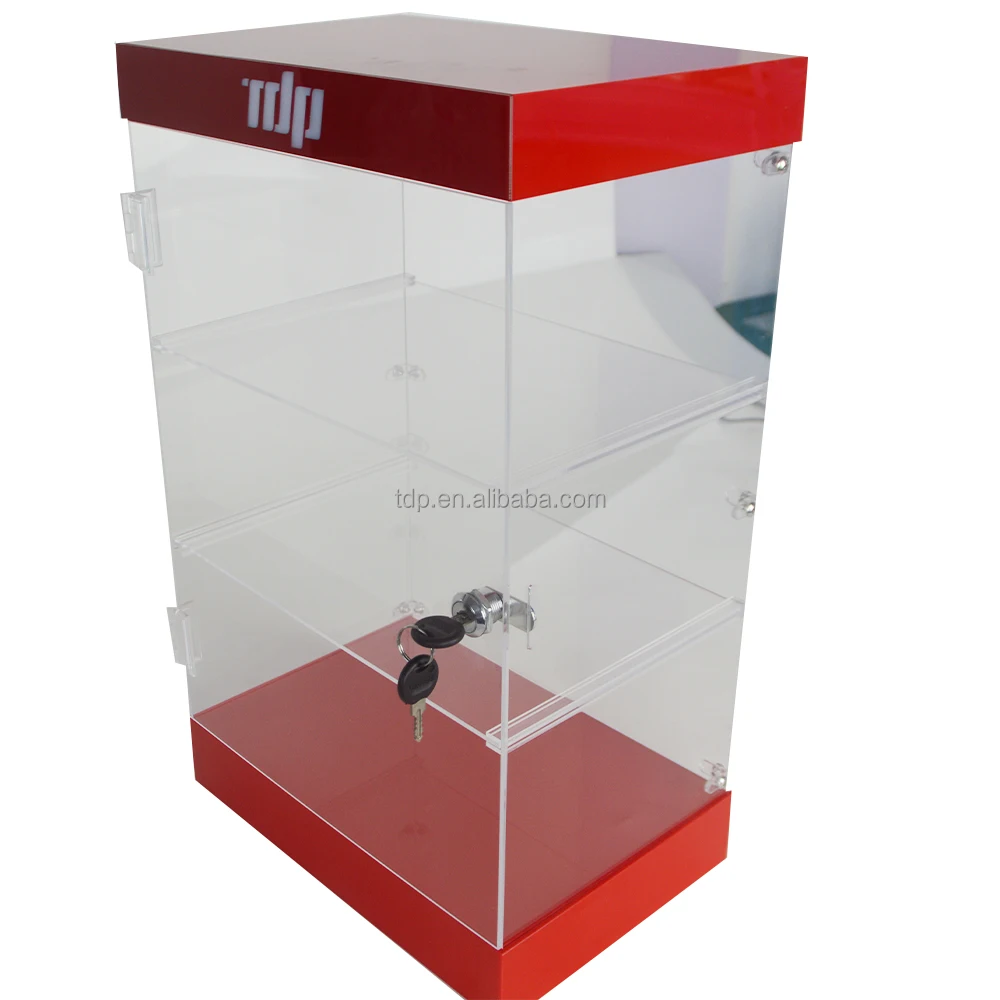 Electronic products cabinet mobile phone smart watch desktop Acrylic display stand with LED light