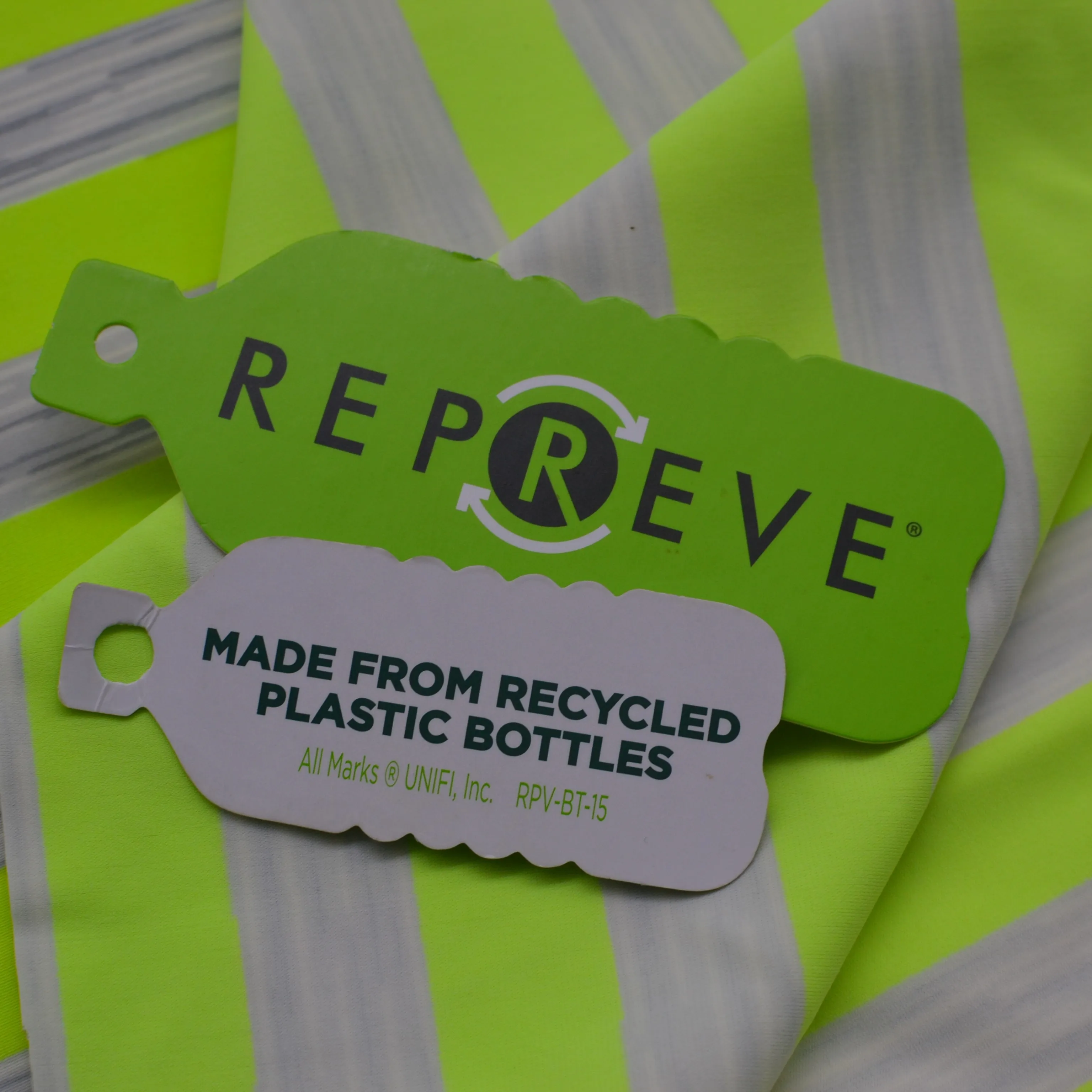 Repreve recycled polyester pet RPET fabric made from recycled plastic bottles for yoga leggings t-shirt sportswear