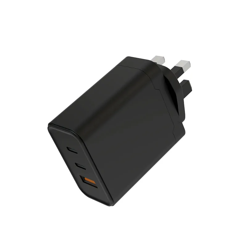 Gan Technology 65W Mini Wall Charger Dual Type-C Port 65W Fast Charging Adapter