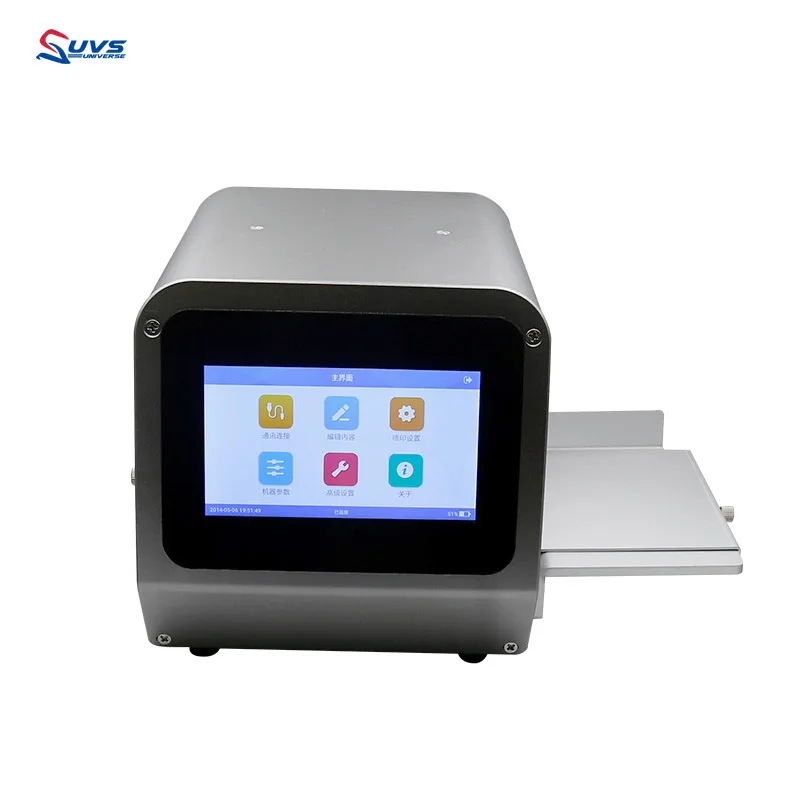 UVS Multilingual Portable Home Micro Smart Digital Desktop Inkjet Printer for Plastic Bags printer