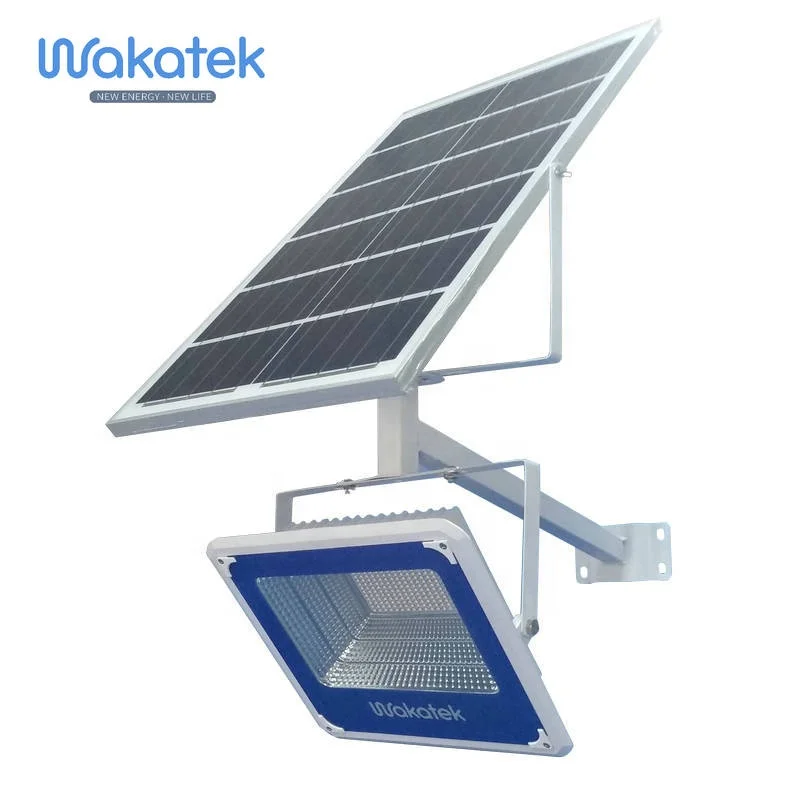 Перезаряжаемый Солнечный Прожектор WAKATEK 200 Вт 300 400 светодиодный прожектор отражатель система