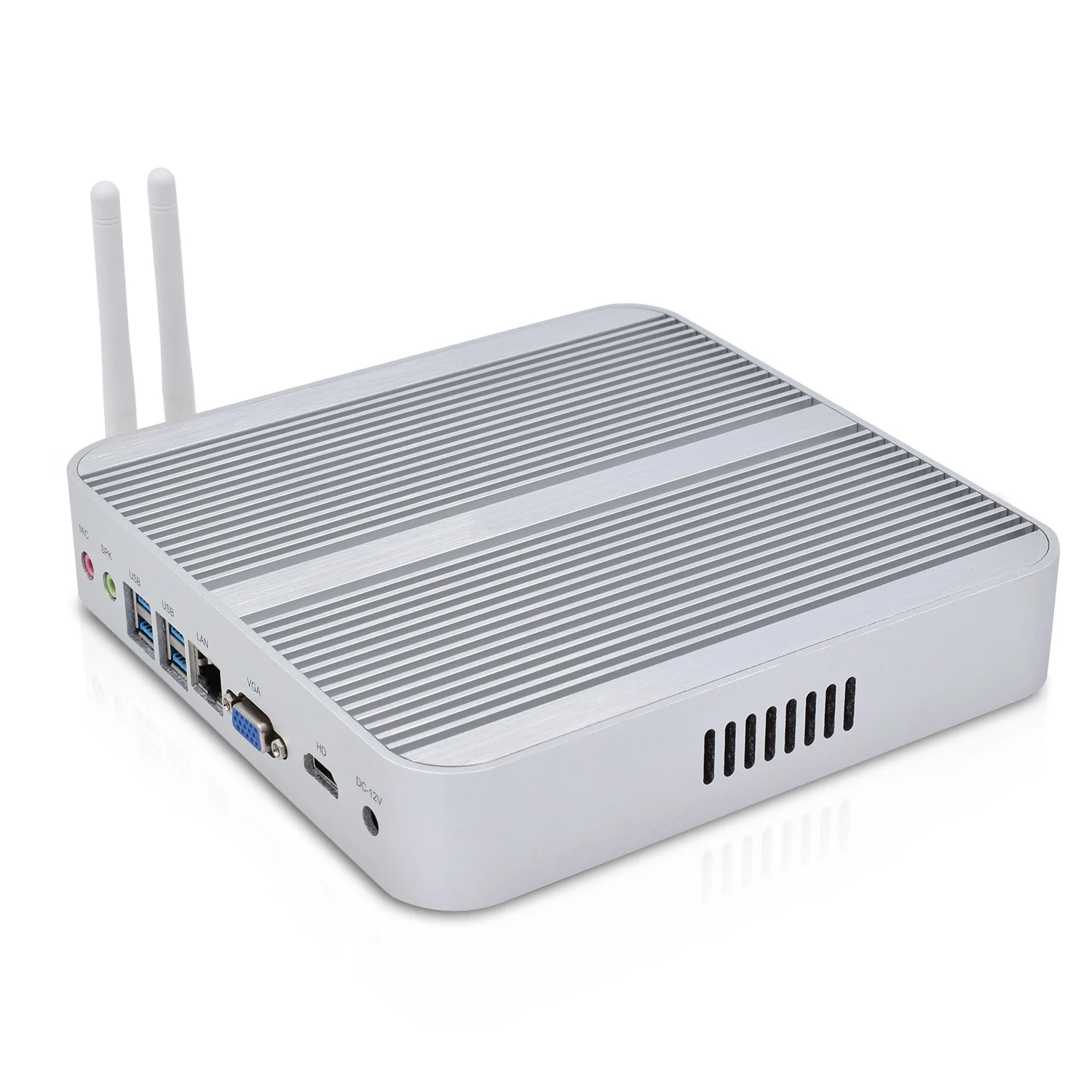 home server mini pc i3 7100u fanless desktop support ubuntu linux win10