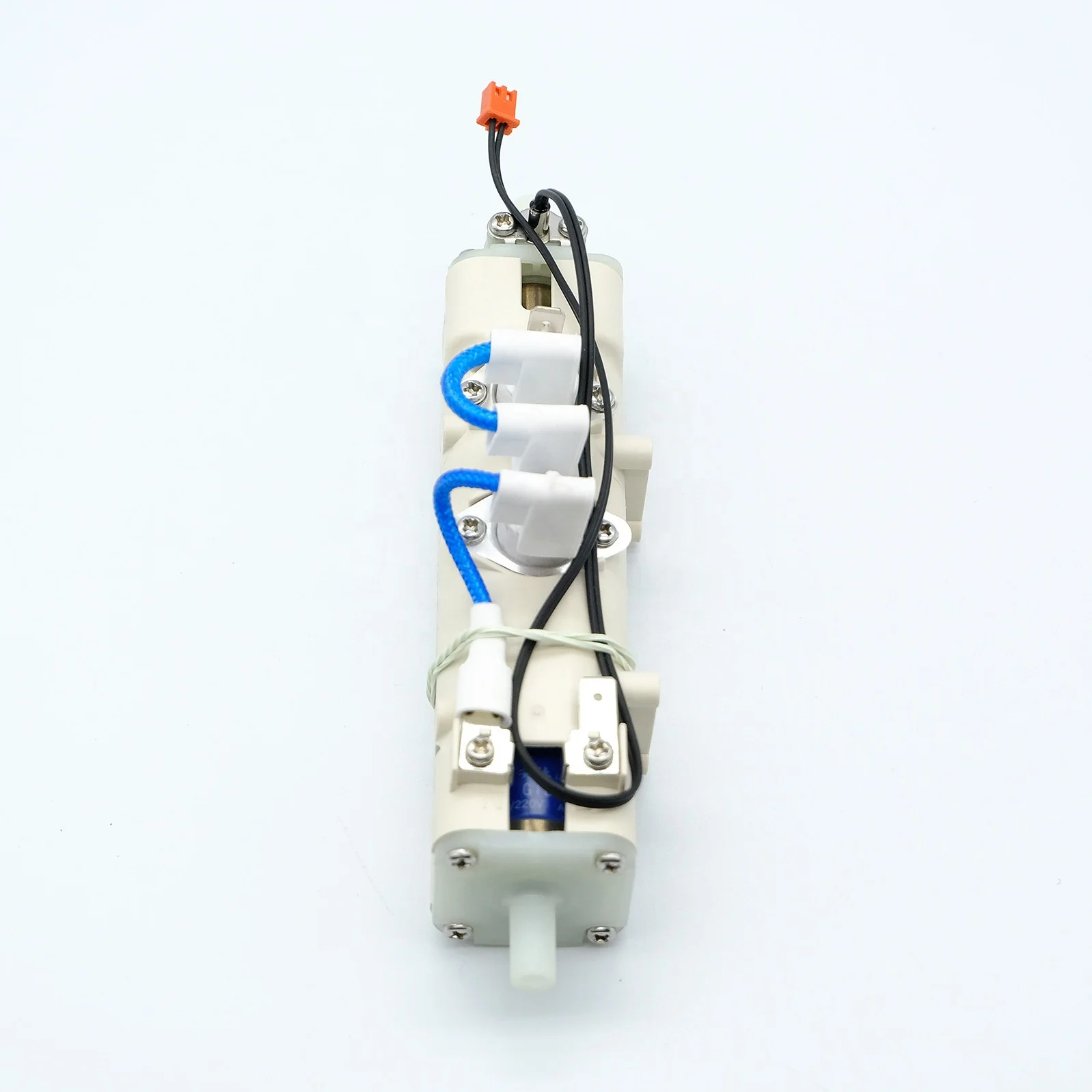 Flow through water heating element for coffee maker