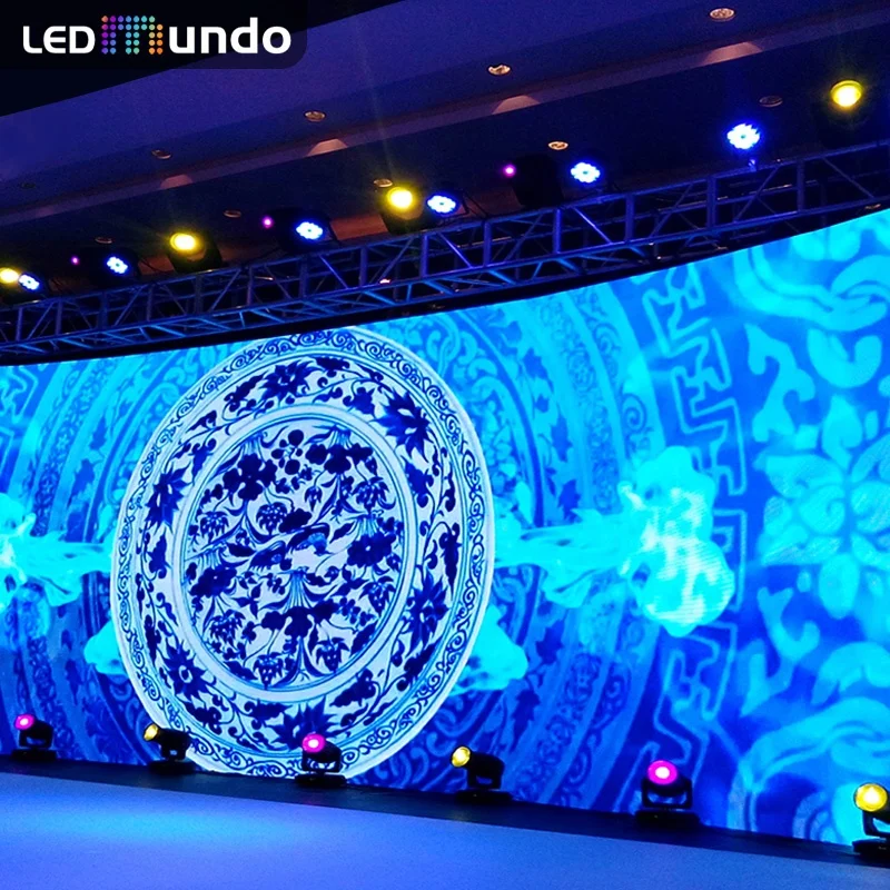 P5.95 SMD Rental curved led screen outdoor Full Color Video Wall Flexible Displays Cabinet Back Stage Pantalla Gigante