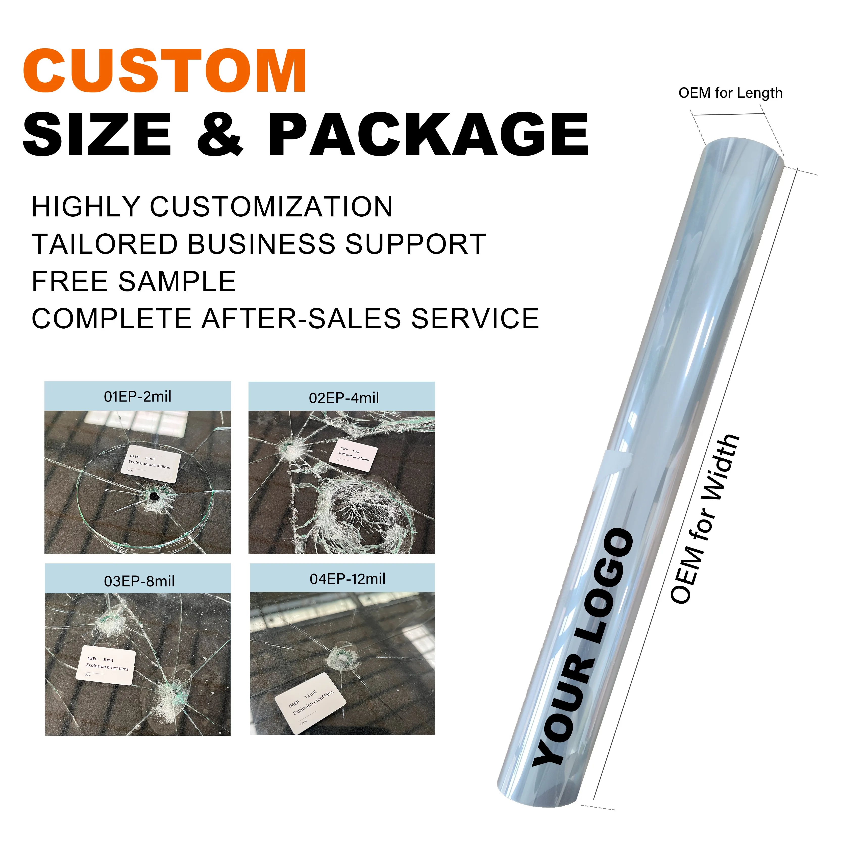 4mil protective p explosion proof clear 12 mil anti shatter glass safety car windows security film for